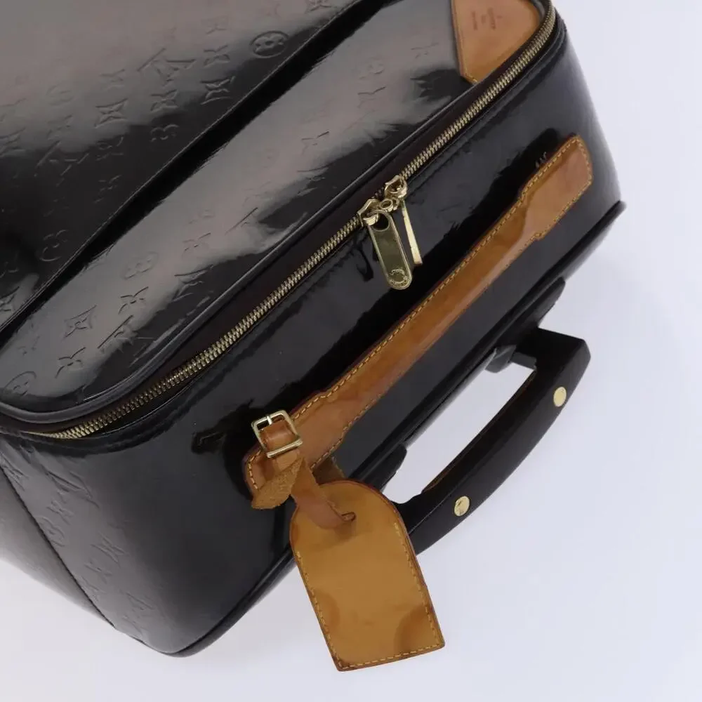 LOUIS VUITTON Monogram Vernis Pegas 45 Suitcase Amarante M91277